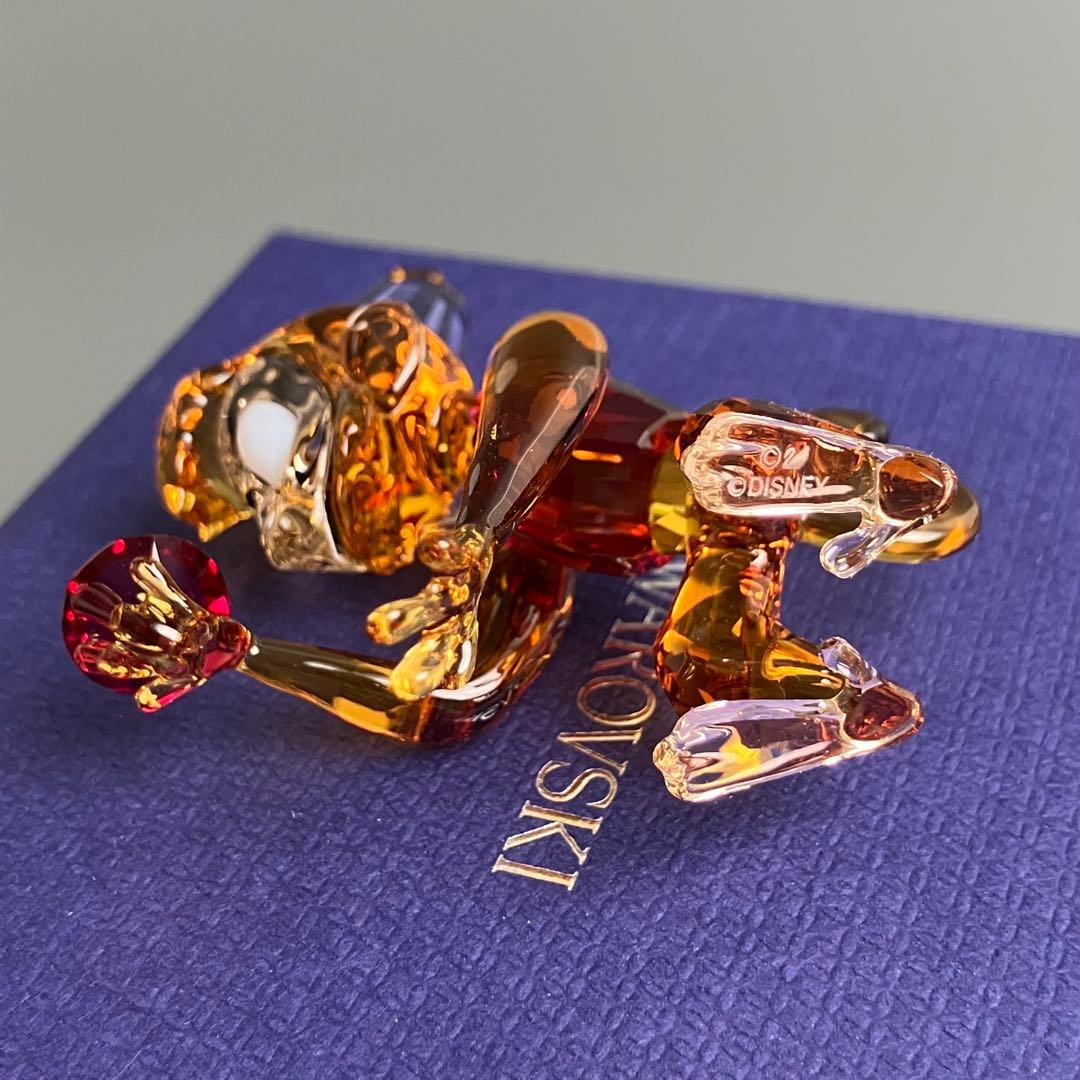 未使用 スワロフスキー アラジン ディズニー アブー クリスタル 置物 箱付